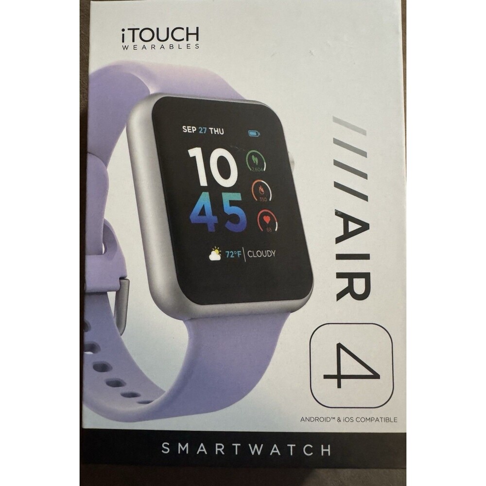 iTouch Wearables Air 4 Smartwatch- Purple